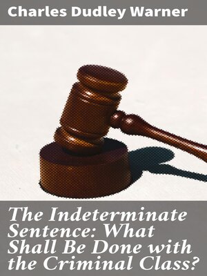 cover image of The Indeterminate Sentence